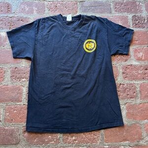 Black Large Graphic Logo T-shirt US Forest Service LA Roadrunners Fire Crew